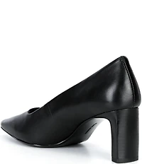 Alex Marie Cami Leather Block Heel Pumps