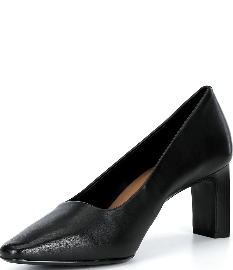 Alex Marie Cami Leather Block Heel Pumps