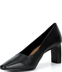 Alex Marie Cami Leather Block Heel Pumps