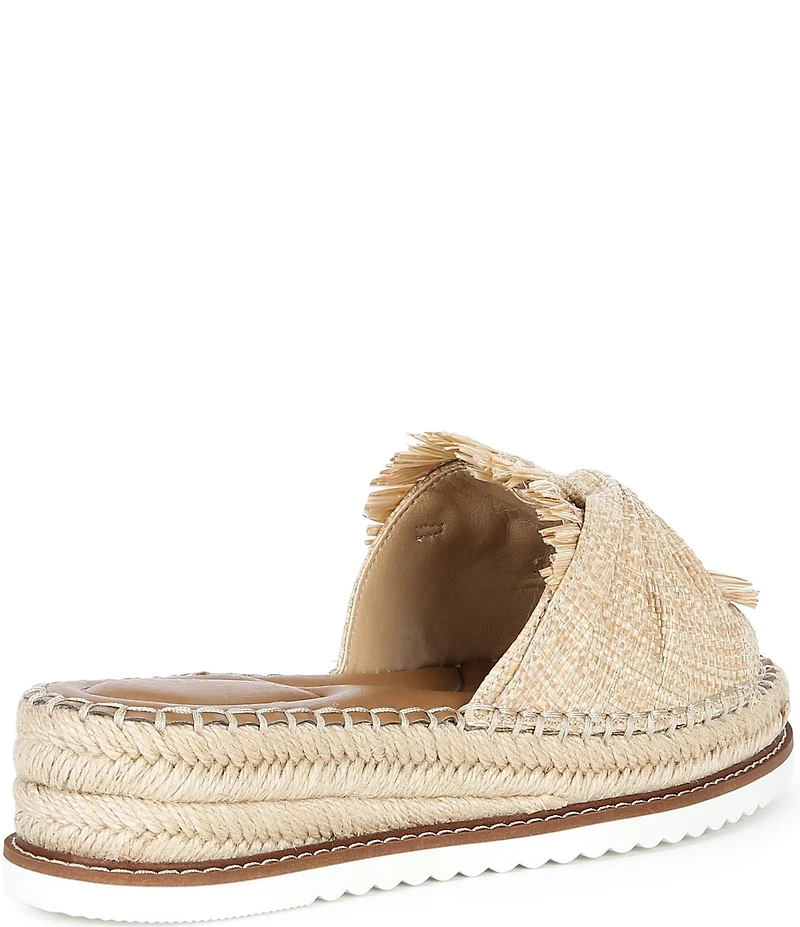 Alex Marie Cici Raffia Knot Detail Platform Sandals