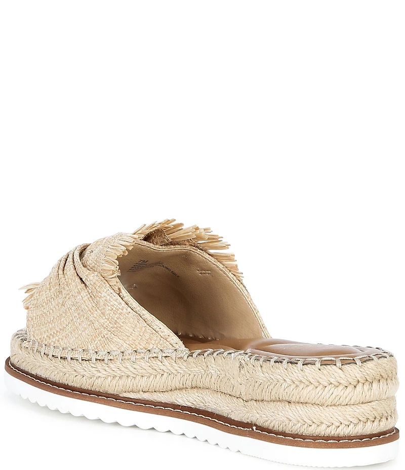 Alex Marie Cici Raffia Knot Detail Platform Sandals