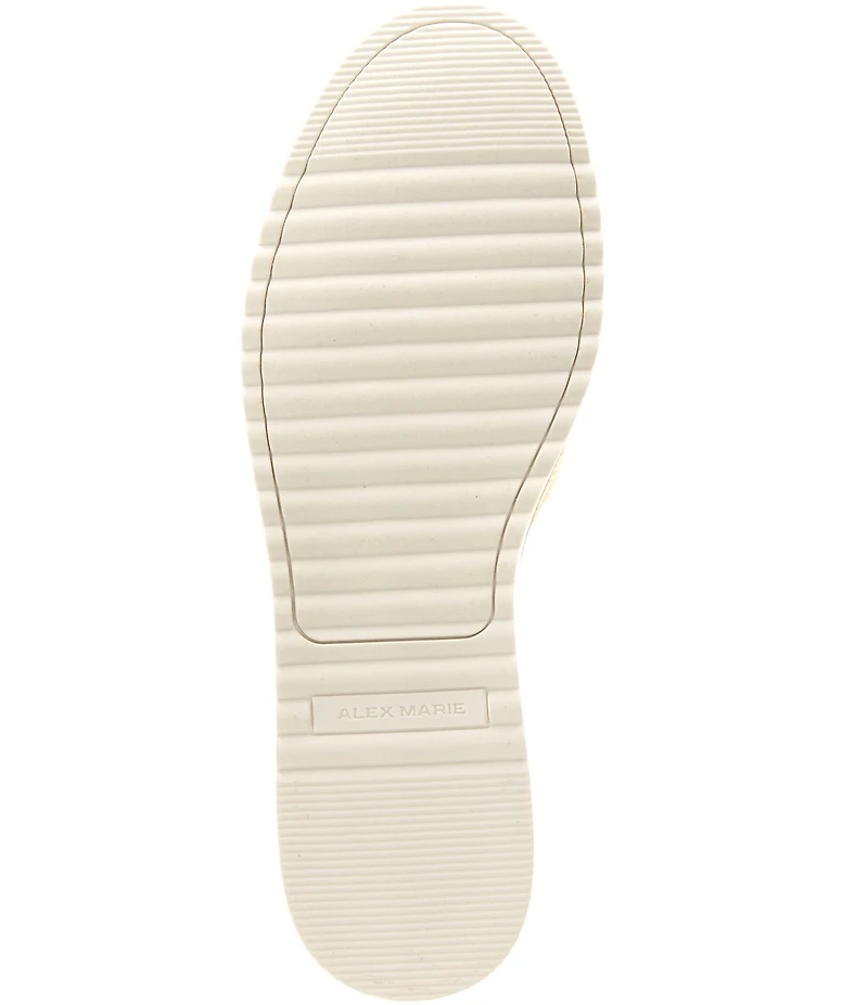 Alex Marie Cici Raffia Knot Detail Platform Sandals