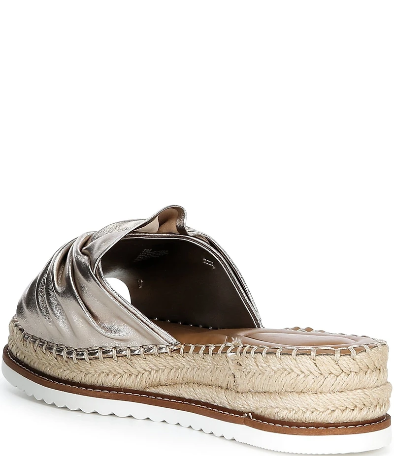 Alex Marie Cici Two Leather Knot Detail Platform Sandals