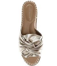 Alex Marie Cici Two Leather Knot Detail Platform Sandals