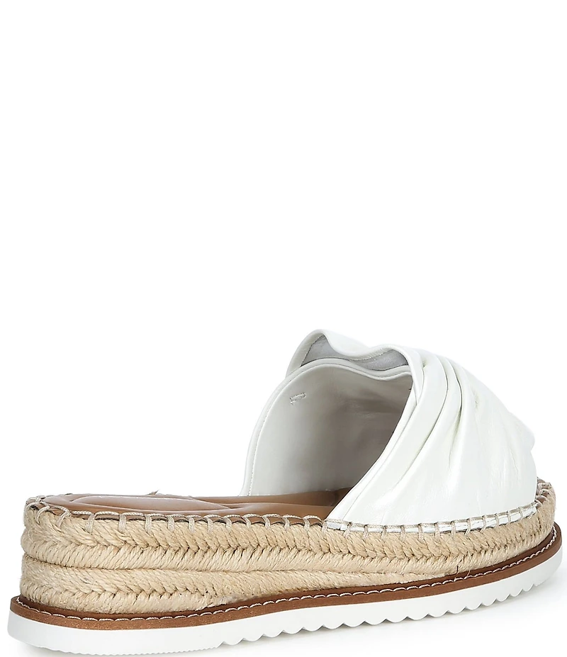 Alex Marie Cici Two Leather Knot Detail Platform Sandals