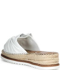 Alex Marie Cici Two Leather Knot Detail Platform Sandals