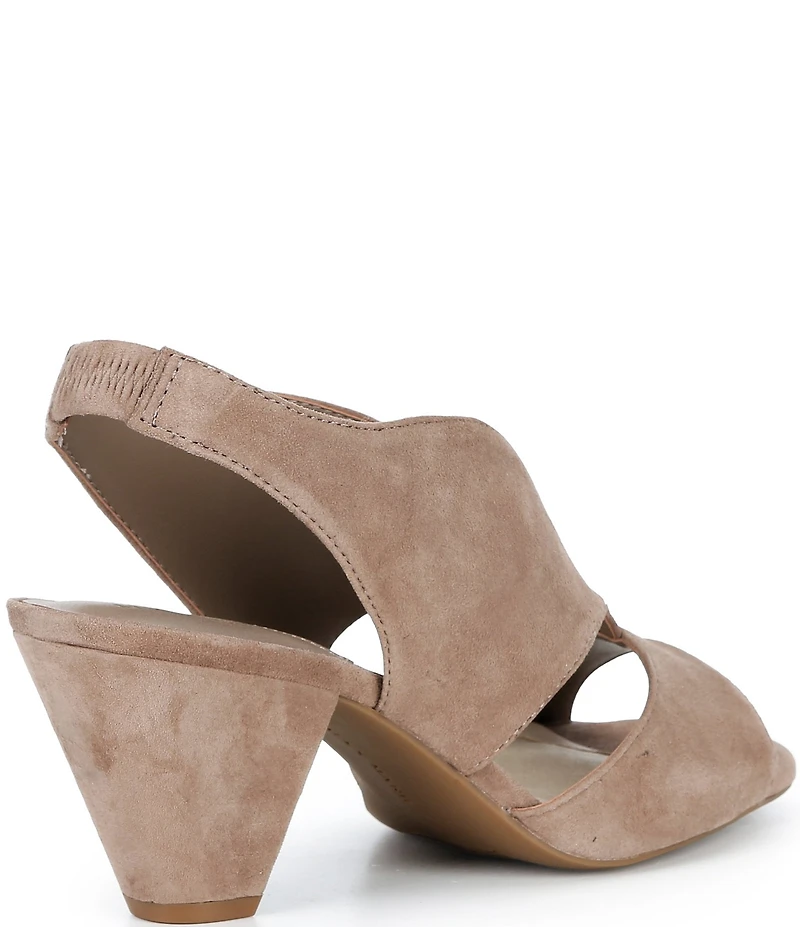 Alex Marie Claudie Suede Slingback Cone Heel Sandals