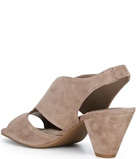 Alex Marie Claudie Suede Slingback Cone Heel Sandals