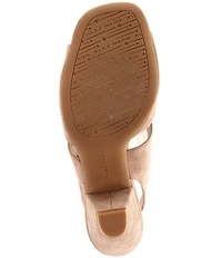 Alex Marie Claudie Suede Slingback Cone Heel Sandals