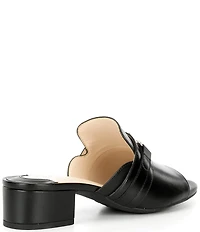 Alex Marie Clementine Bit Buckle Leather Slide Sandals