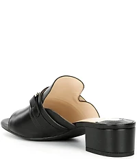 Alex Marie Clementine Bit Buckle Leather Slide Sandals