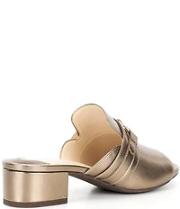 Alex Marie Clementine Bit Buckle Leather Slide Sandals