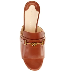 Alex Marie Clementine Bit Buckle Leather Slide Sandals