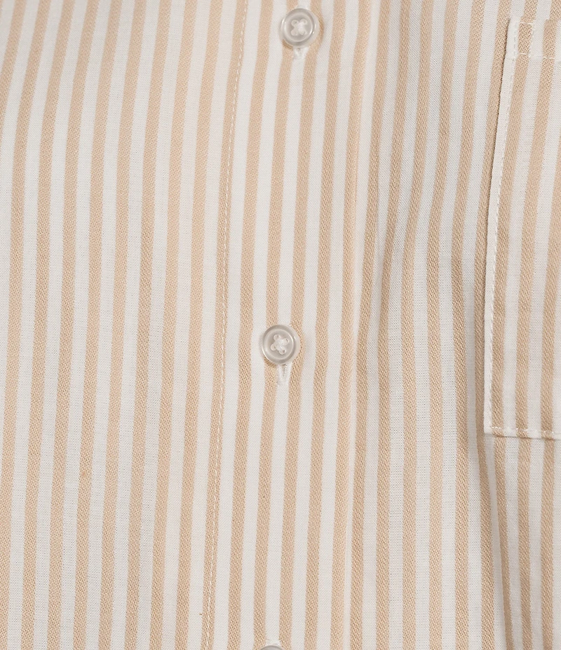 Alex Marie Coordinating Bethenny Novelty Stripe Collared Sleeveless Top