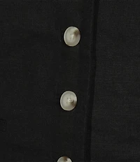 Alex Marie Coordinating Brooke V Neck Sleeveless Stretch Linen Vest