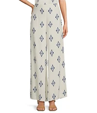 Alex Marie Coordinating Natalie Wide Leg Linen Blend Pants