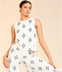 Alex Marie Coordinating Natalie Wide Leg Linen Blend Pants