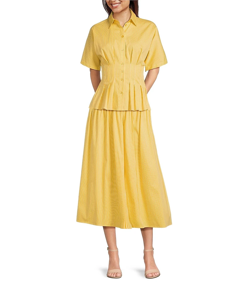 Alex Marie Coordinating Neve Stripe A-Line Skirt