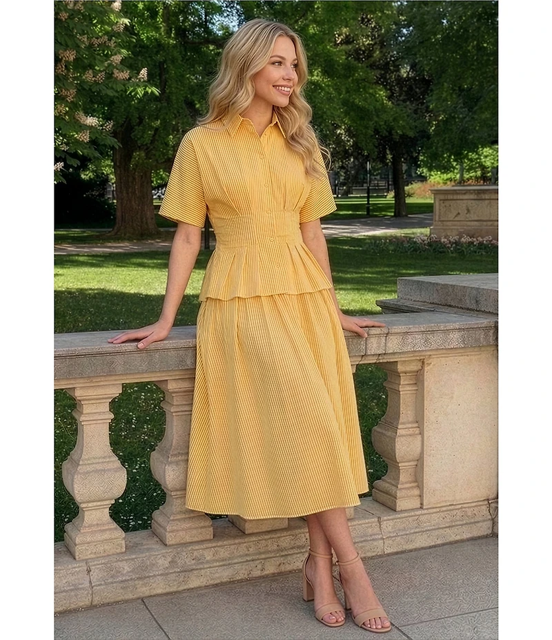 Alex Marie Coordinating Neve Stripe A-Line Skirt