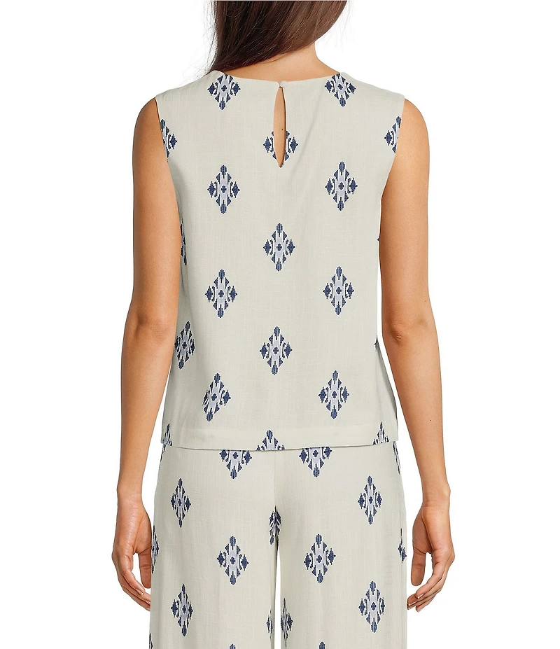 Alex Marie Coordinating Remi Linen Sleeveless Blouse