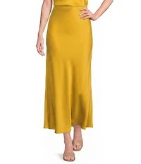 Alex Marie Coordinating Shirley Stretch Satin Skirt