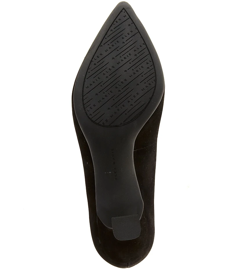 Alex Marie Cowen Suede Pointed Toe Pumps