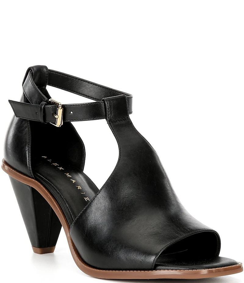 Alex Marie Danica Leather T-Strap Shooties