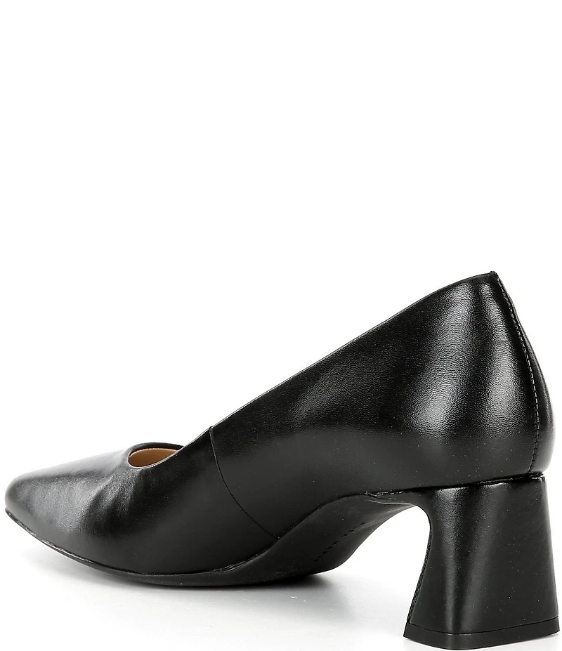 Alex Marie Daphne Leather Block Heel Pumps