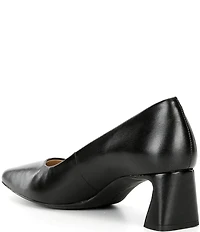 Alex Marie Daphne Leather Block Heel Pumps