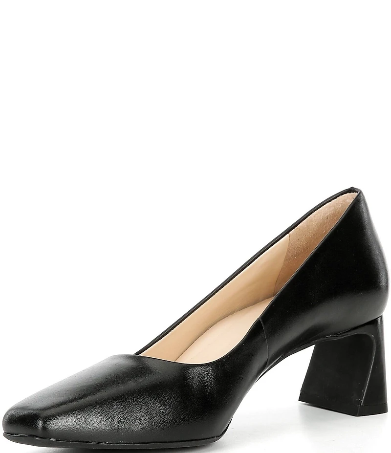 Alex Marie Daphne Leather Block Heel Pumps