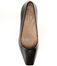 Alex Marie Daphne Leather Block Heel Pumps