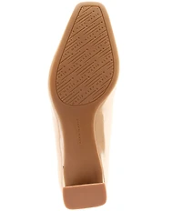 Alex Marie Daphne Shiny Leather Block Heel Pumps