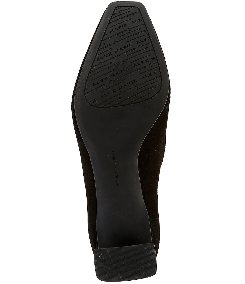 Alex Marie Daphne Suede Block Heel Pumps