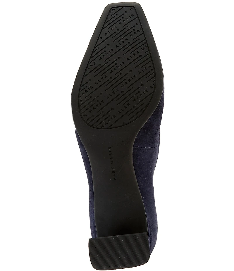 Alex Marie Daphne Suede Block Heel Pumps