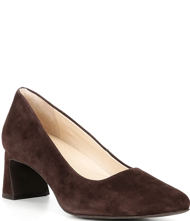Alex Marie Daphne Suede Block Heel Pumps