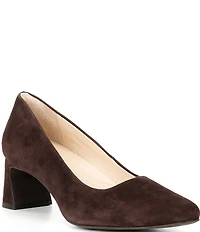 Alex Marie Daphne Suede Block Heel Pumps