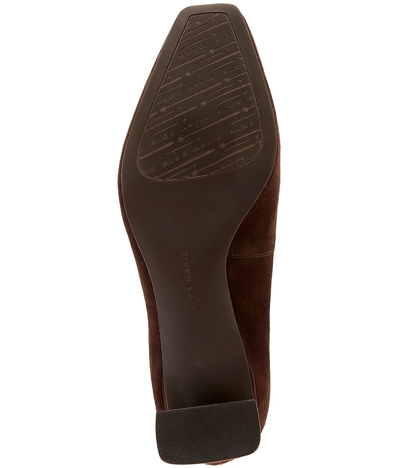 Alex Marie Daphne Suede Block Heel Pumps