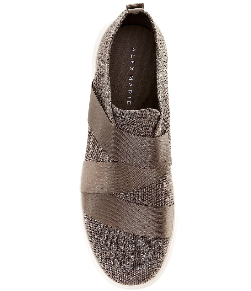 Alex Marie Drew Washable Cross Band Slip On Sneakers