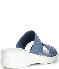 Alex Marie Eeden Washable Jewel Embellished Platform Sandals