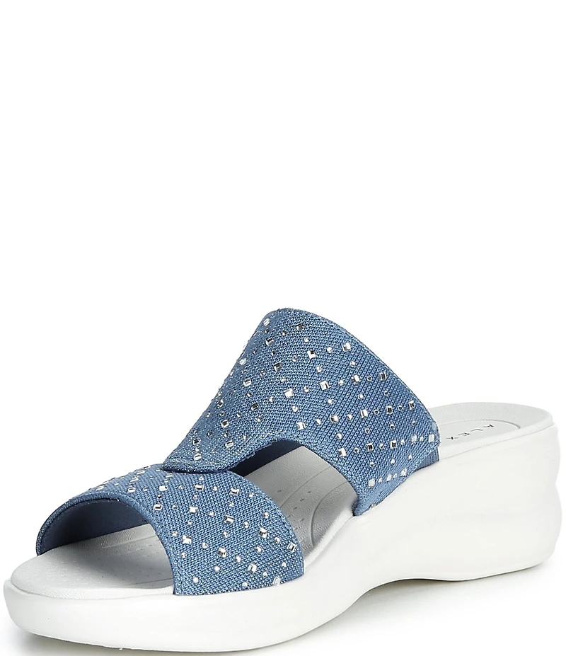 Alex Marie Eeden Washable Jewel Embellished Platform Sandals