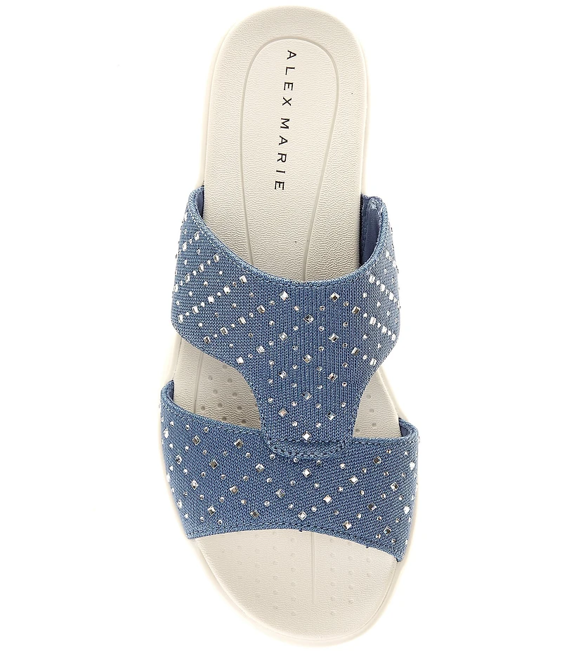 Alex Marie Eeden Washable Jewel Embellished Platform Sandals