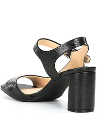 Alex Marie Elizabeth Lizard Embossed D'Orsay Dress Sandals