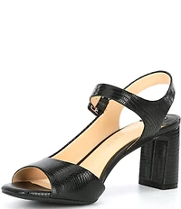 Alex Marie Elizabeth Lizard Embossed D'Orsay Dress Sandals