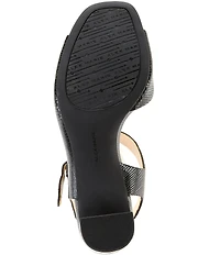 Alex Marie Elizabeth Lizard Embossed D'Orsay Dress Sandals