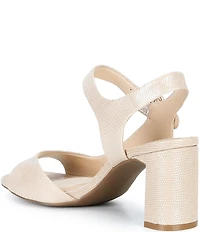 Alex Marie Elizabeth Lizard Embossed D'Orsay Dress Sandals