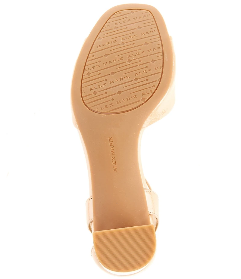 Alex Marie Ellisa Patent Ankle Strap Dress Sandals