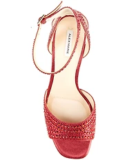 Alex Marie Ellise Rhinestone Embellished Ankle Strap Dress Sandals