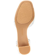 Alex Marie Ellise Rhinestone Embellished Ankle Strap Dress Sandals