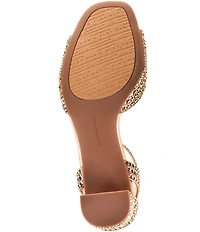 Alex Marie Ellise Rhinestone Embellished Ankle Strap Dress Sandals