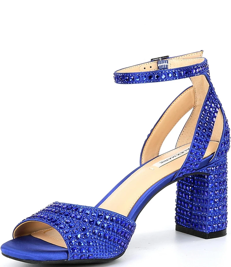 Alex Marie Ellise Rhinestone Embellished Ankle Strap Dress Sandals